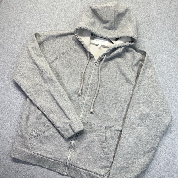 Mott & Bow French Terry Hooper Hoodie Mens XL Gray Full Zip Casual Jacket - Picture 1 of 11